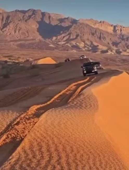 Custom pickup truck in UAE desert — built by Jahrom Auto Accessories Sharjah
