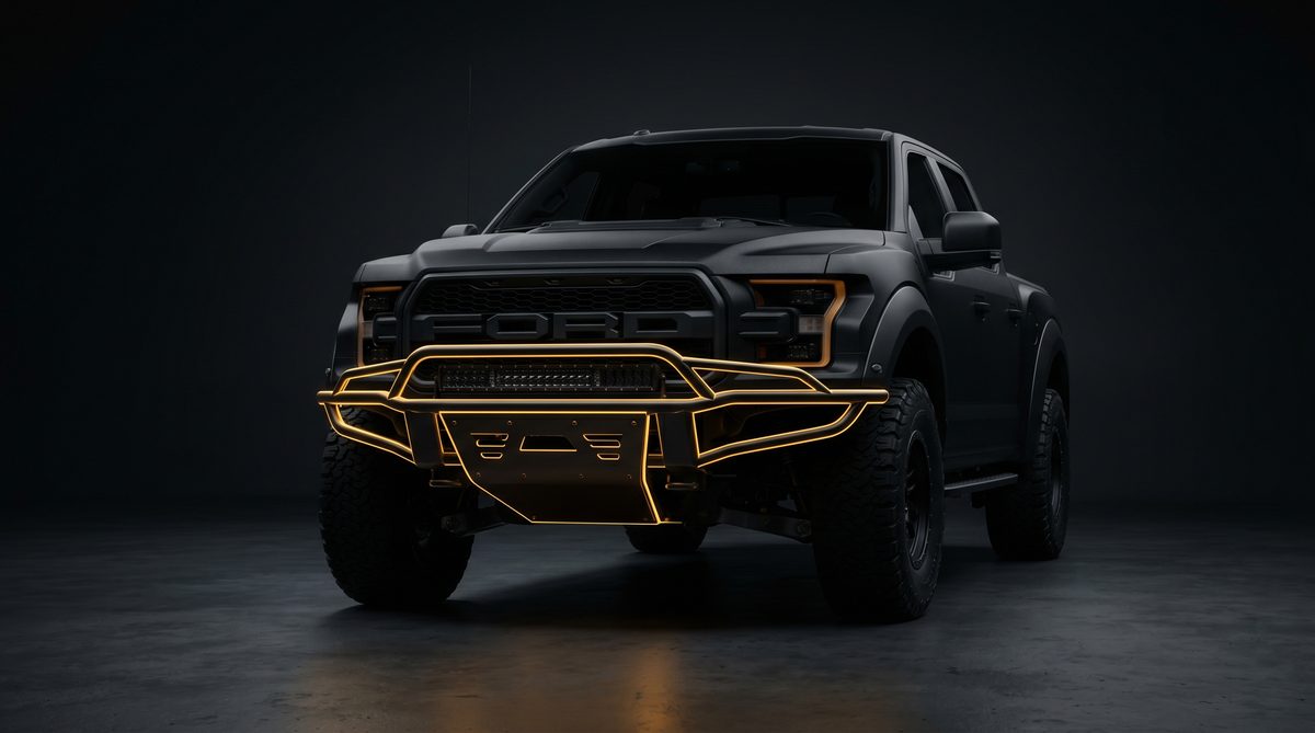 Custom bull bar fitted to F-150 — Jahrom Auto Accessories Sharjah