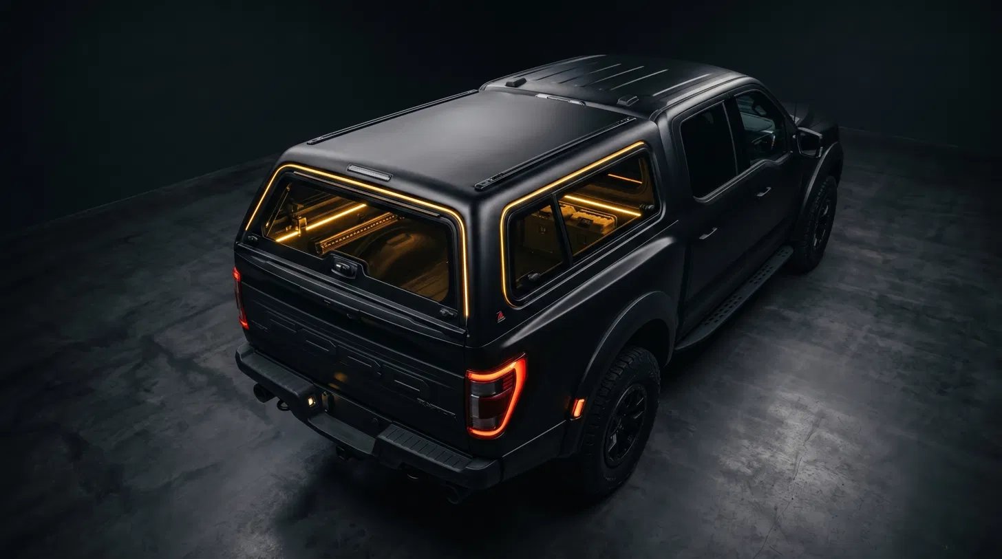 Hardtop canopy fitted to pickup truck — Jahrom Auto Accessories Sharjah