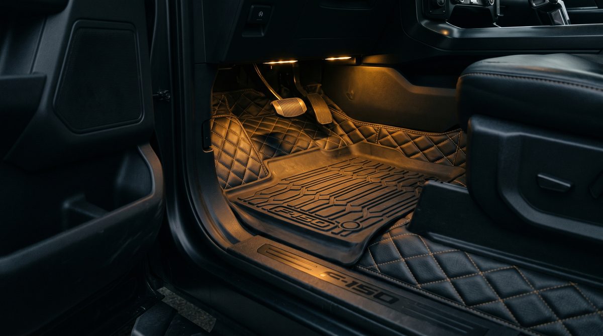 Premium floor mats for pickup truck — Jahrom Sharjah
