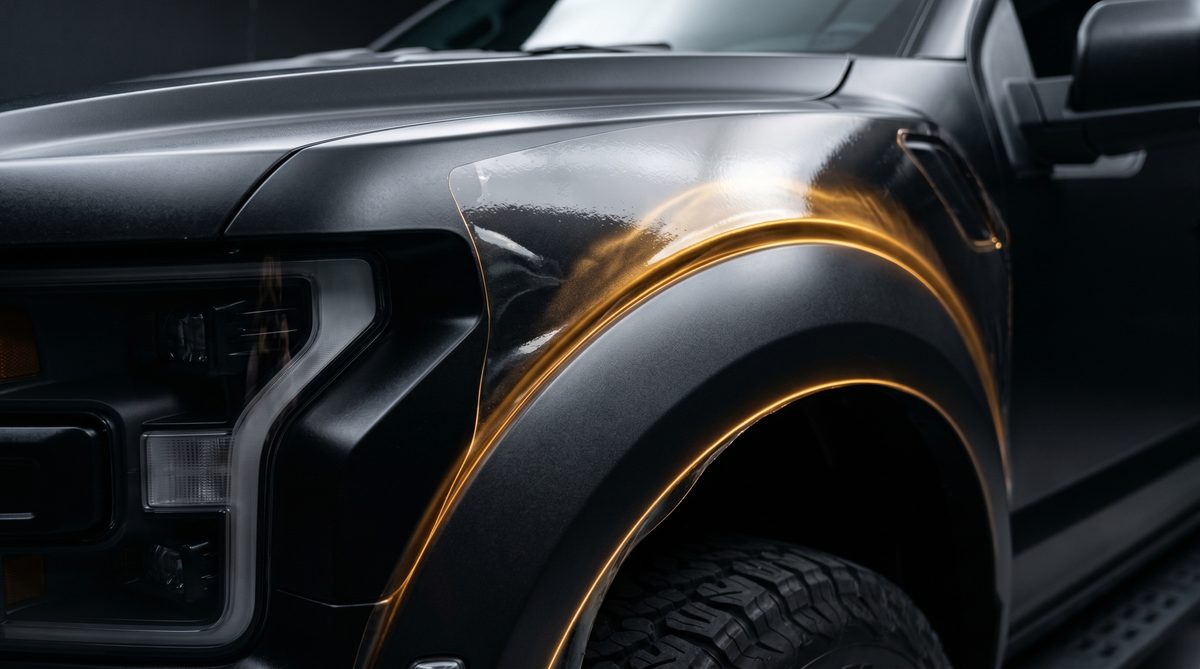 Paint protection film PPF applied to truck — Sharjah UAE