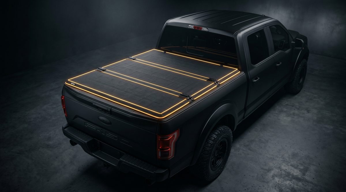 Tri-fold hard bed cover for pickup truck — Jahrom Sharjah
